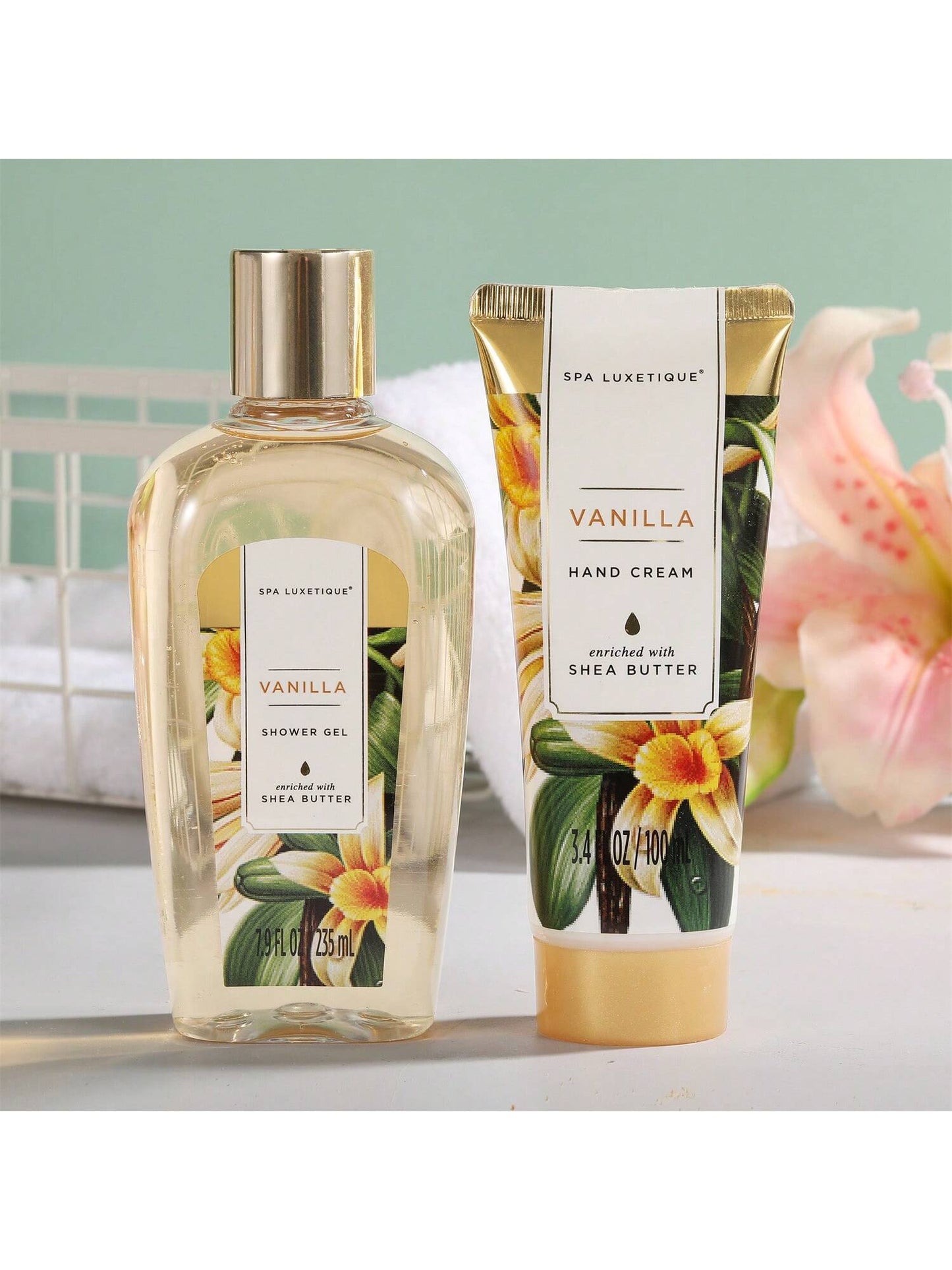 Spa Luxetique Gift Baskets for Women,15 Pcs Vanilla Spa Gifts for Women, Gifts for Women with Bubble Bath, Bath Salt, Bath Bombs Birthday Gifts for Woman with Tote Bag, Spa Baskets for Women Gift
