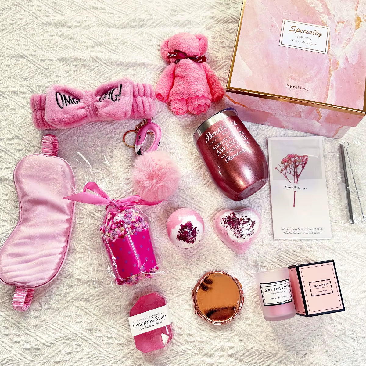 Women Valentine'S Gifts Set Birthday Gifts for Girls Spa Self Care Gift Set Birthday Christmas for Wife Mom Sister Girlfriend