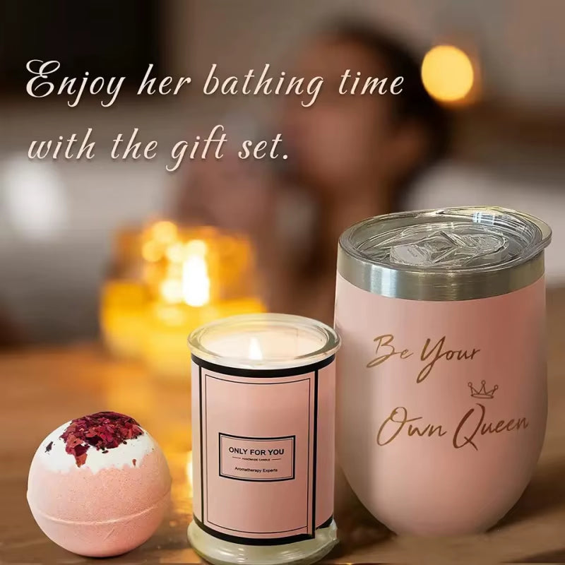 2024 Spa Gift Set Basket Pink Series Famliy Women Girl Women'S Day Wedding Gifts for Guests Girlfriend Birthday Spa Party Favors
