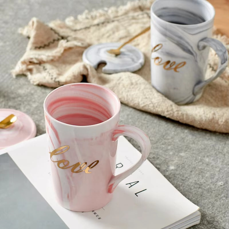 New Souvenir Wedding Guest Gift Set Birthday Gift Cup Spoon Simulated Flower Gift Box Valentine'S Day Thoughtful Gift Box Set