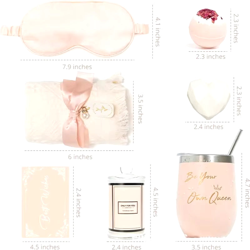 2024 Spa Gift Set Basket Pink Series Famliy Women Girl Women'S Day Wedding Gifts for Guests Girlfriend Birthday Spa Party Favors