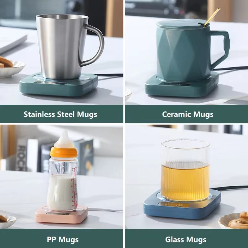 Coffee Mug Heating Pad Cup Warmer Constant Temperature Coaster USB Electric Mug Mat Set Milk Tea Water Heater Home Office Gift